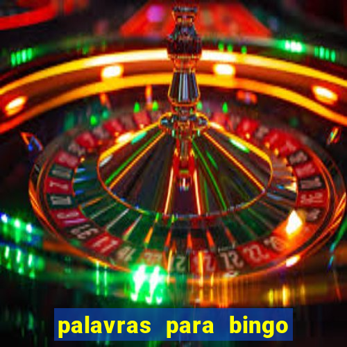 palavras para bingo de cha de lingerie